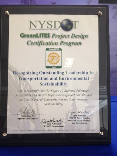 NYSDOT Awards For Sustainable Transportation Innovation Unveiled