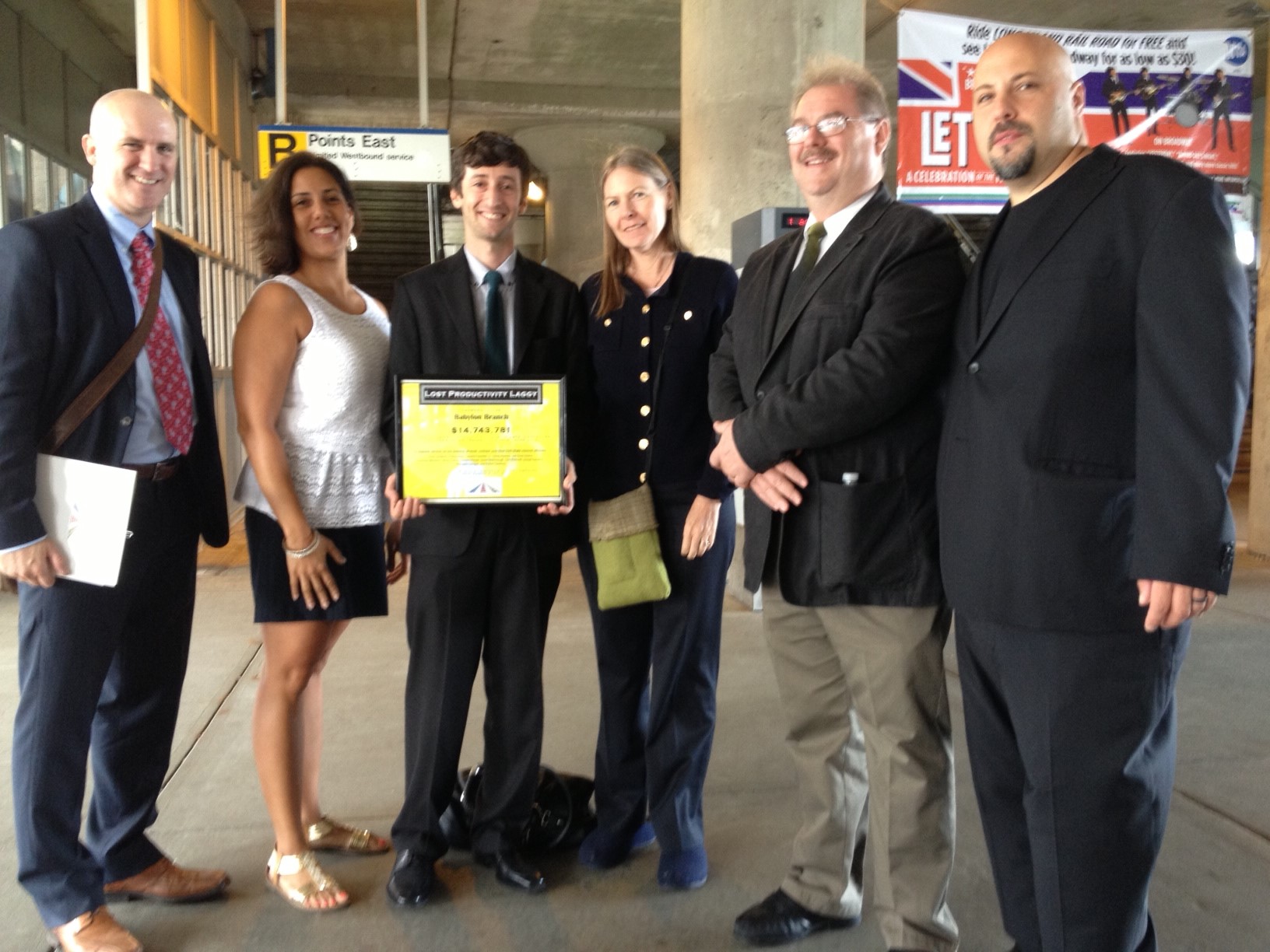 (L to R) TSTC Associate Director Ryan Lynch, Executive Director Veronica Vanterpool, Research Fellow Ben Rosenblatt, PCAC, and Vision Long Island Executive Director Eric Alexander