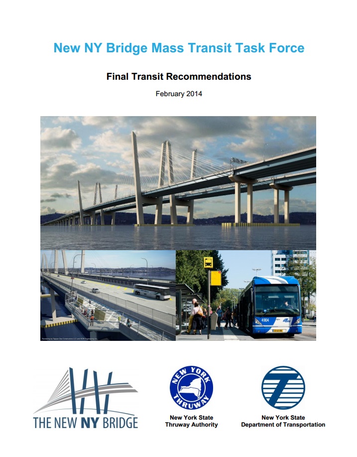 The New York State Thruway Authority was a key member of the Mass Transit Task Force, but is yet to formally acknowledge the group's recommendations. 