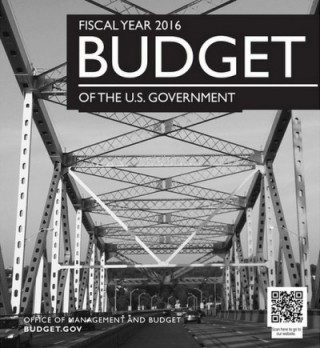 The Tappan Zee Bridge features prominently on the cover of the FY2016 Federal Budget.  | Image:  budget.gov via Wall Street Journal